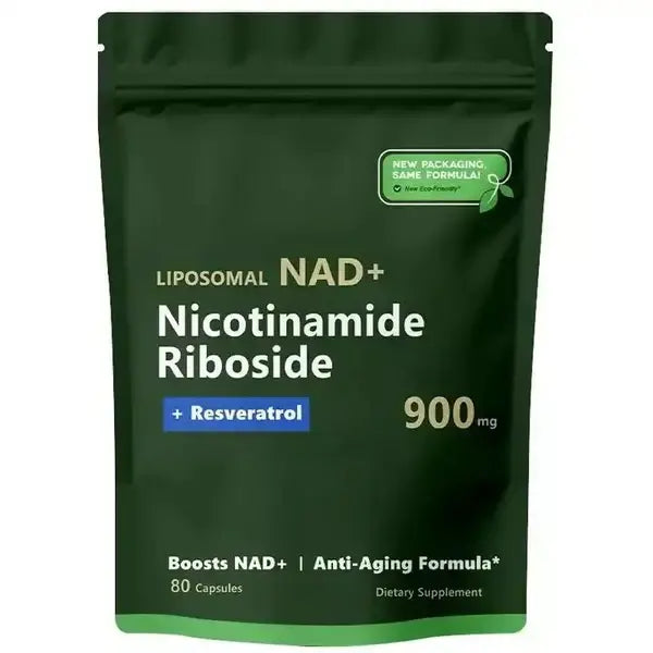 Liposomal NAD+ Nicotinamide Riboside + Resveratrol (Combo x2 Und – 80 cápsulas c/u)