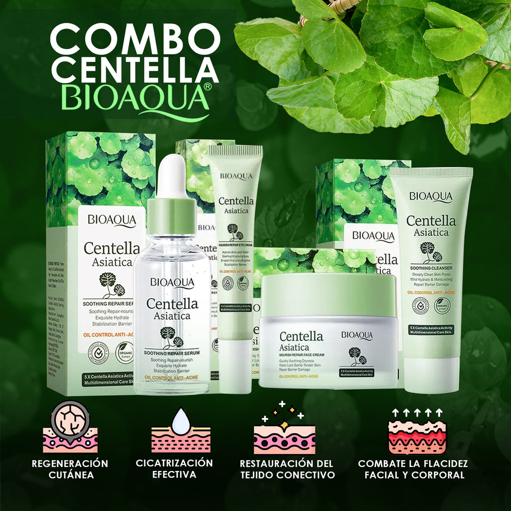 Combo Centella Asiática X5 Caja de Lujo Bioaqua