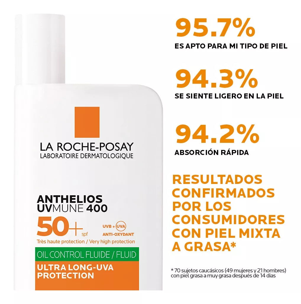 Protector Solar La Roche-Posay Anthelios UVMune 400 Oil Control SPF 50+