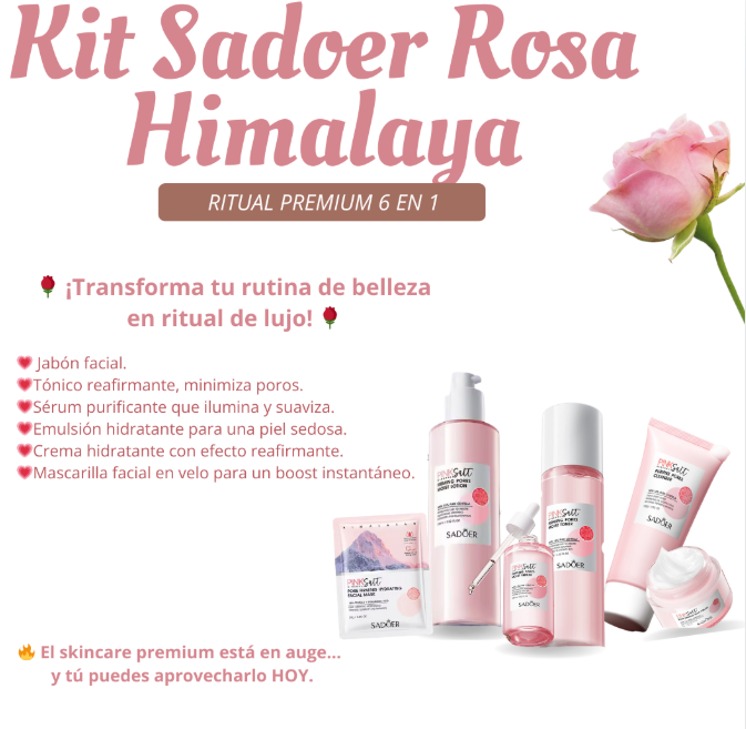 Kit Premium Rosa del Himalaya – Sadoer (Ritual 6 en 1)