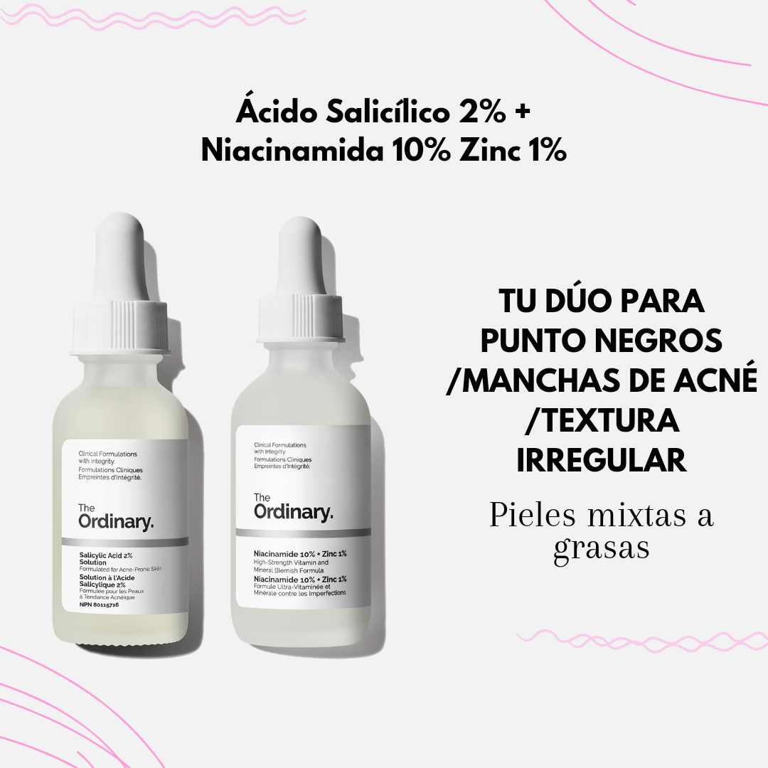 Combo Niacinamida + Ácido Salicílico – Control Total de Imperfecciones