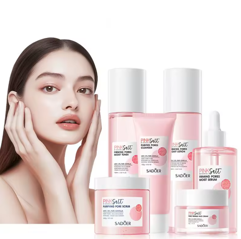 Línea Pink Salt Rosa del Himalaya con Centella Asiática | SADOER