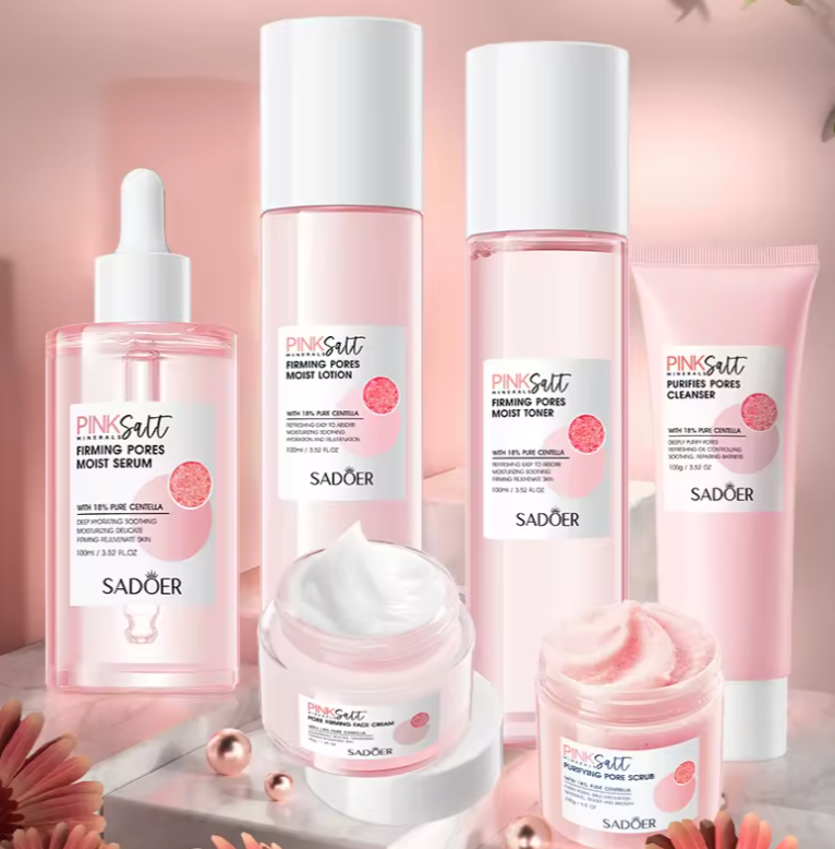 Línea Pink Salt Rosa del Himalaya con Centella Asiática | SADOER