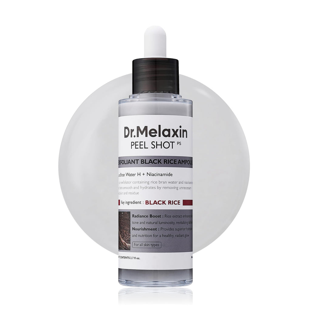Dr. Melaxin Peel Shot Glow – Exfoliante Iluminador con Arroz Negro y Niacinamida (80 ml)