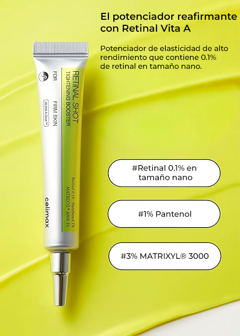 Celimax The Vita A Retinal Shot Tightening Booster – Elasticidad, Poros y Rejuvenecimiento Facial