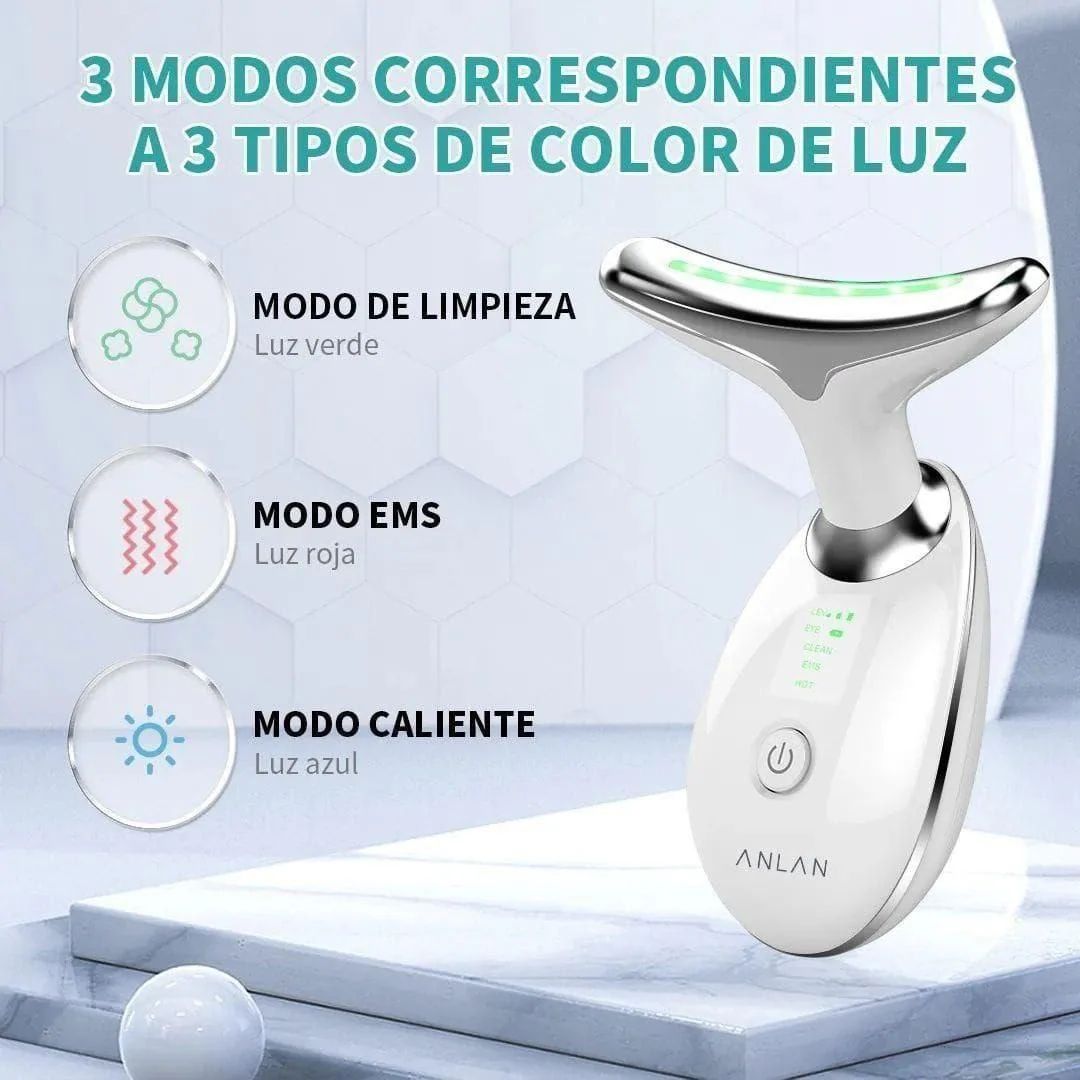 Masajeador Facial Rejuvenecedor Luz LED