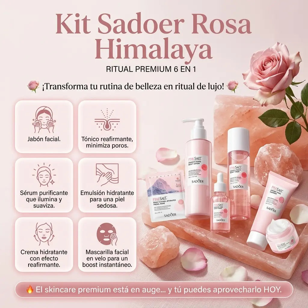 Kit Premium Rosa del Himalaya – Sadoer (Ritual 6 en 1)