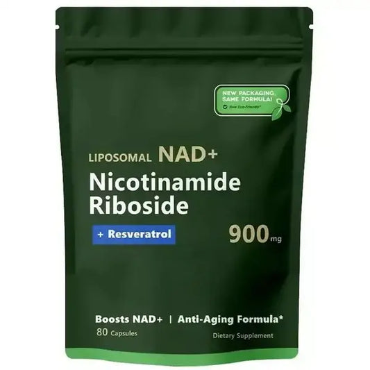 Liposomal NAD+ Nicotinamide Riboside + Resveratrol (Combo x2 Und – 80 cápsulas c/u)