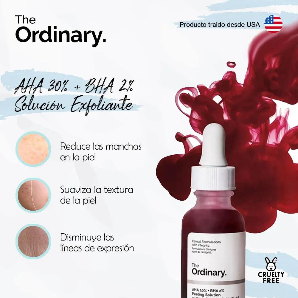 Combo Anti-Imperfecciones y Rejuvenecimiento – The Ordinary (4 productos) (Ácido Hialurónico + Peeling + Retinol + Ácido Salicilico) | Regalo Sorpresa 🎁
